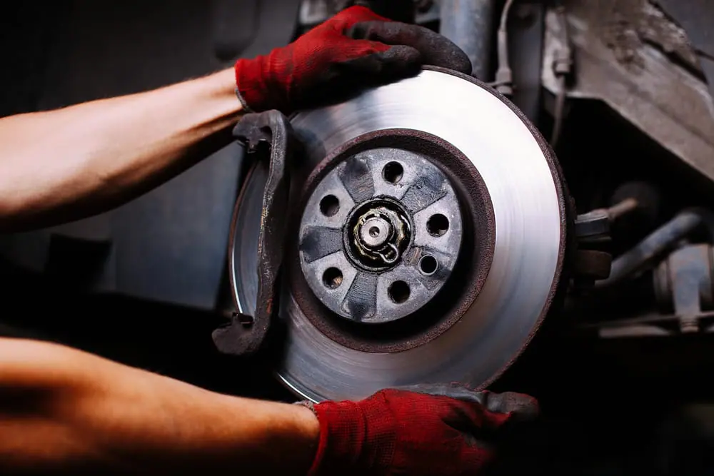 Brake service performed by certified mechanic & tools